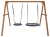 Качели детские Р911-21, коричневый. Фото №4