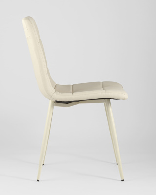 Стул Вольт экокожа кремовый фото Стул Вольт экокожа кремовый. Фото