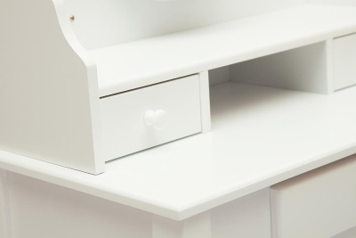 Туалетный столик с пуфом NY-V3024 Белый. Фото