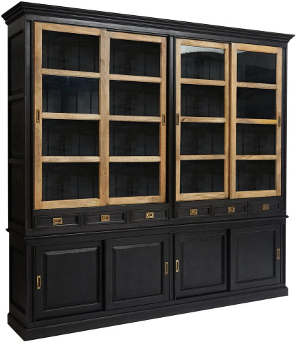 Библиотека большая Secret de Maison Black Label (mod. WA-0018) (черный/натуральный). Фото №1