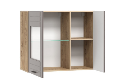 Шкаф навесной Livorno, НМ 011.29-01,  Софт Графит, Дуб Бунратти. Фото №2