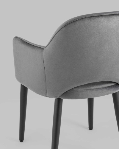 Стул Венера велюр серый. Фото №9