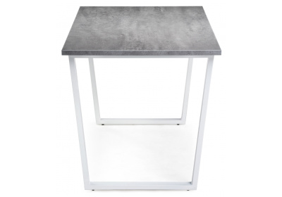 Стол деревянный Лота Лофт 120 25 мм белый матовый / бетон фото Стол деревянный Лота Лофт 120 25 мм белый матовый / бетон. Фото №3