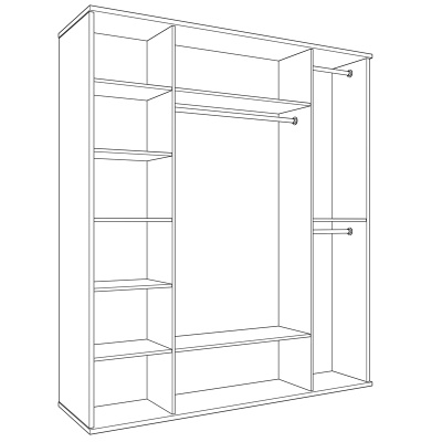 Узкая тумба NORA 3009.7 Blanco mate/Nordico. Фото №4