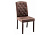 Стул деревянный Menson dark walnut / fabric brown