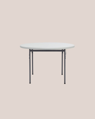 Стол круглый складной пластиковый Кейт 116 фото Стол круглый складной пластиковый Кейт 116. Фото №5