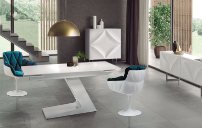 Обеденный стол DUPEN DT-21 Раскладной Белый. Фото №5