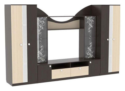 Гармония Мини- Стенка венге/дуб млечный фото Гармония Мини- Стенка венге/дуб млечный. Фото №2