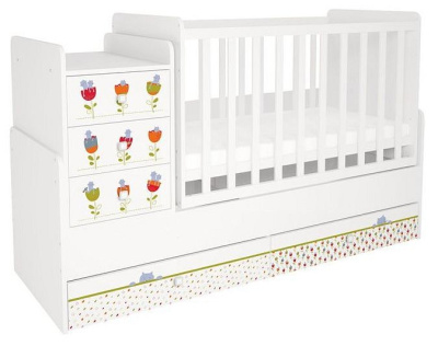 Кровать-трансформер Polini Kids Simple, белый фото Кровать-трансформер Polini Kids Simple, белый. Фото №4