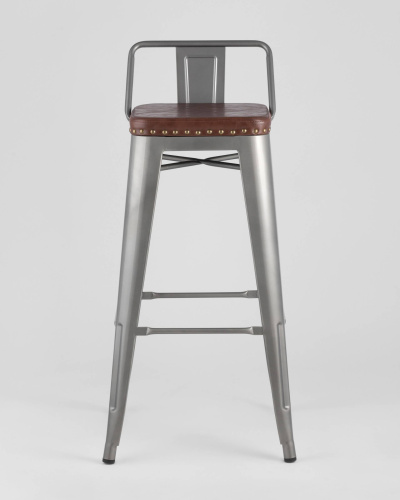 Стул барный TOLIX SOFT серебристый. Фото №4