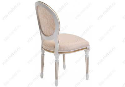 Стул деревянный Данте молочный с золотой патиной. Фото №5