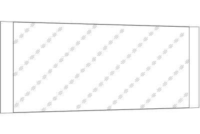 Зеркало НМ 011.90 Ясень Анкор темный. Фото