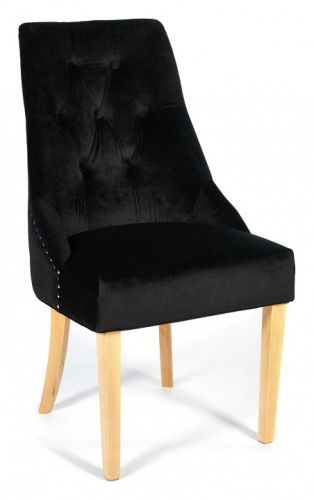 Стул Secret De Maison Prima (mod. C004-2) дерево береза, ткань: вельвет, 52х61х100см, черный  (поставляется по 2 шт). Фото №1