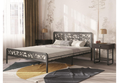 Тумба прикроватная Малгома черная / венге. Фото