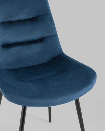 Стул Остин велюр пыльно-синий. Фото №9