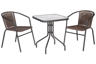 Комплект садовый "Бистро" BISTRO с квадратным столом. Фото